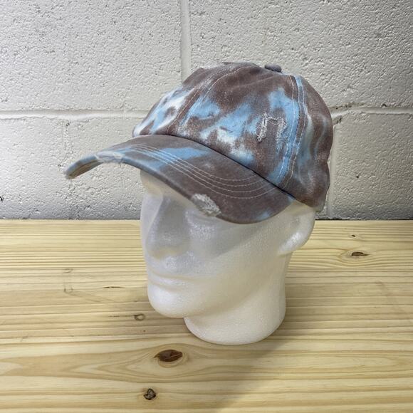 Weathered Tie Dye Hat With Unqiue Snap Back Closure - Picture 1 of 9